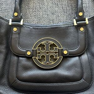 TORY BURCH Black Leather Handbag